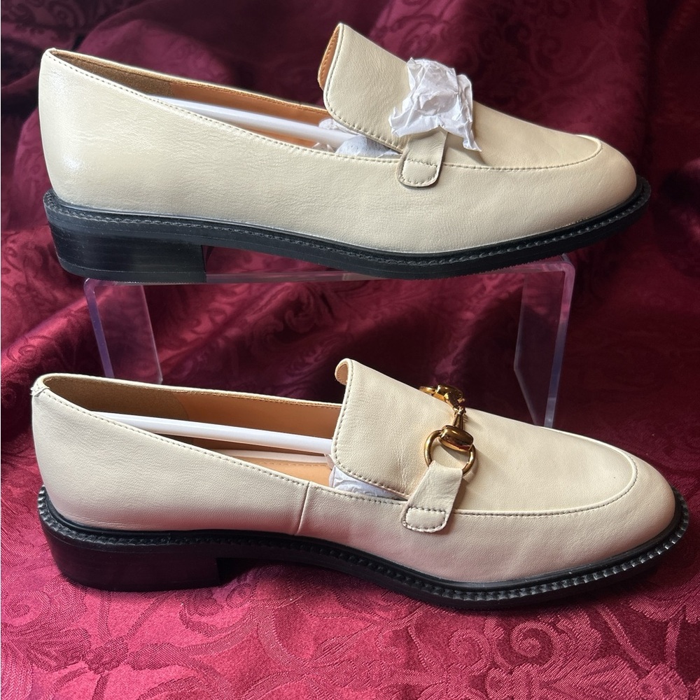 Lisa Vicky Zany-V Natural Sheep Napa Size 8M Slip On Women’s Loafer‎